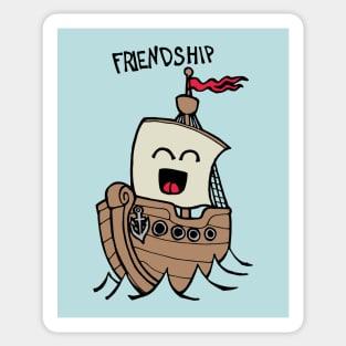 Friendship / Friend Ship Sticker